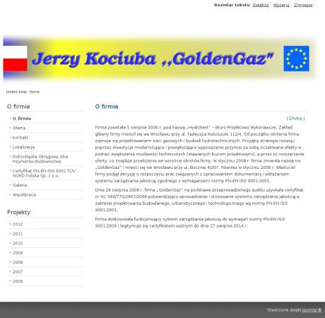 Jerzy Kociuba Golden-Gaz. Sieci gazowe
