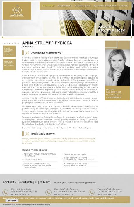 Anna Strumpf-Rybicka. Kancelaria adwokacka