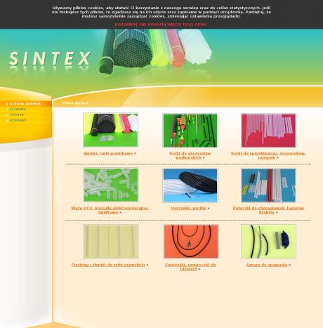 Sintex. Produkcja rurek, węży i patyczków