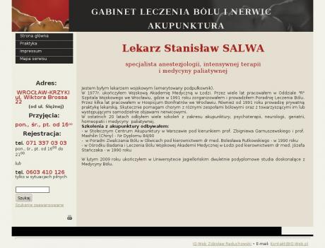 Salwa Stanisław, lekarz medycyny Akupunktura, bóle, nerwice