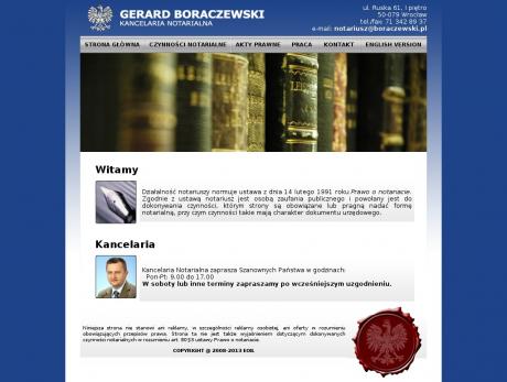 Boraczewski Gerard. Kancelaria notarialna